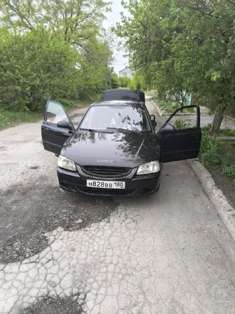 Продаётся хундай акцент 2008г. движок 1.5, 16 клапанов. стеклоподъёмники, кондиционер, гидроусилител... - фотография