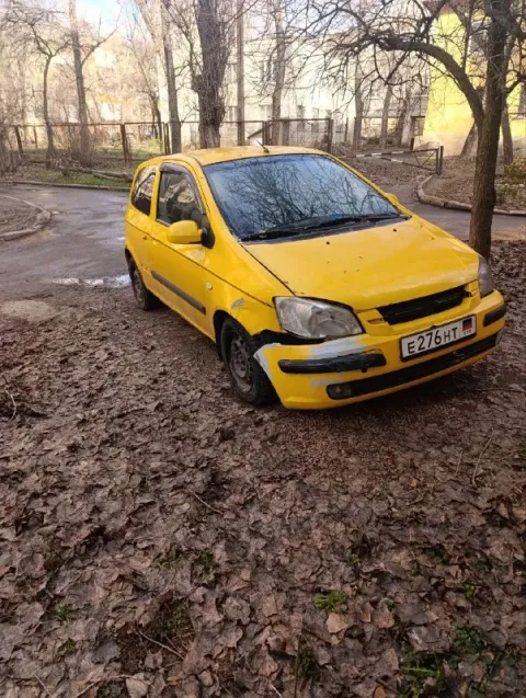 Hyundai getz 2003 г. в. – срочно, недорого! 1.3л. двигатель пробег 170к. после дтп, на фото думаю вс... - фотография