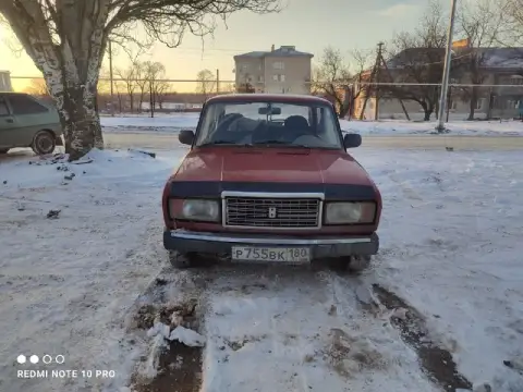 Ваз 2107 1995. Рф учёт постоянный. Газ/бензин, газ вписан. Кпп 5-ти ступка, 4 вылетает. Днище есть. ... - фотография