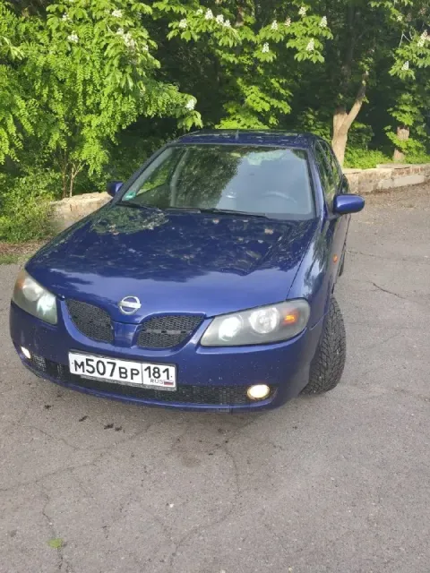 Продается almera  2004-го года синий.   2.2 турбо 136 лошадиных сил. Машина на полном ходу вложений ... - фотография