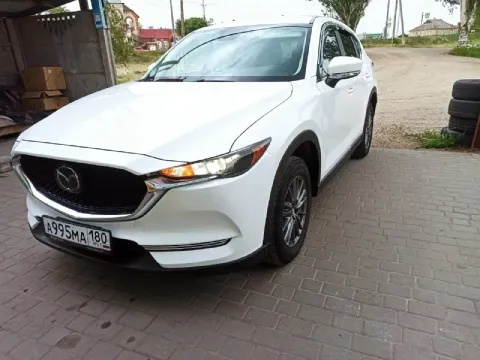 Продам свою машину, mazda cx-5 2020 года, 2.5 бензин, автомат, полный привод! цвет белый перламутр!... - фотография