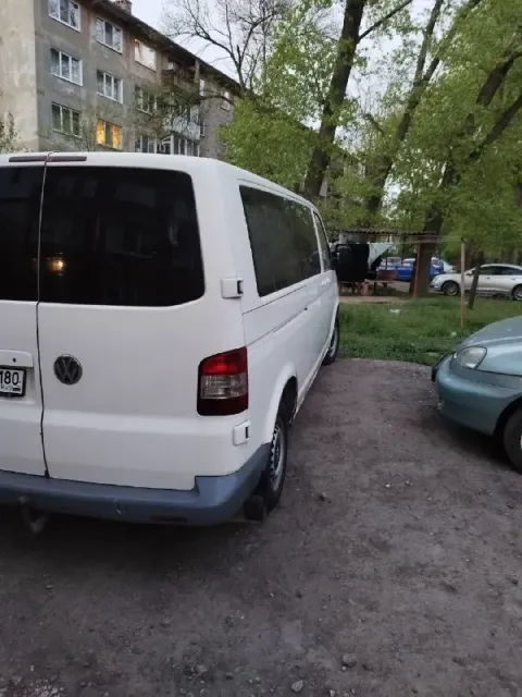 Volkswagen т-5 пассажир, длинная база, 2004г. в 800т. км пробега шахтëрск цена 850т. р кондер, 2е пе... - фотография
