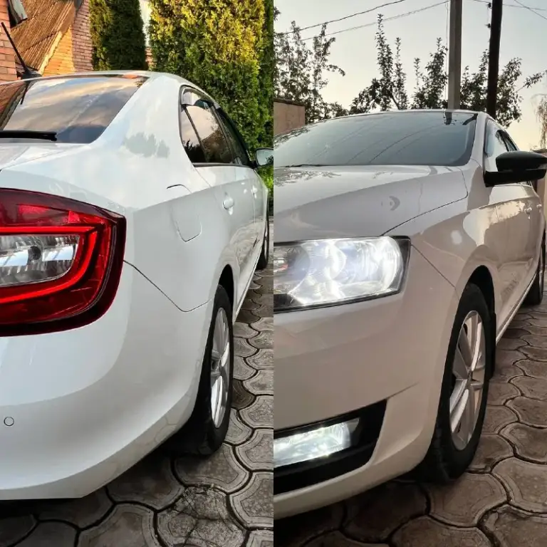 Продаю свой автомобиль, skoda рапид 1,6. 2018г(27 декабря)в идеальном состоянии. Пробег 216000 на учет поставлена 10 января 2019,хорошая комплектация!я единственный владелец с момента покупки у официального дилера!машина не бита, не крашена вся в заводской краске!полностью обслужена. Заменены:тормозные диски с колодками, ремень грм с роликами, комплект сцепления, масло в двигателе (замена каждые 8000)масло в коробке, все фильтра, катушки, свечи. Никаких кредитов и ограничений нет!2 комплекта почти новой резины,2 комплекта ключей, сигнализация старлайн. Место осмотра г. Харцызск! Доп инфо по телефону!
Тел:+7 949 492 42 59
Цена 1,070,000.торг у капота уместен!
📲 Tg: @bakur4ik
📞 Звоните: +7(949)4924259 - фотография - 5