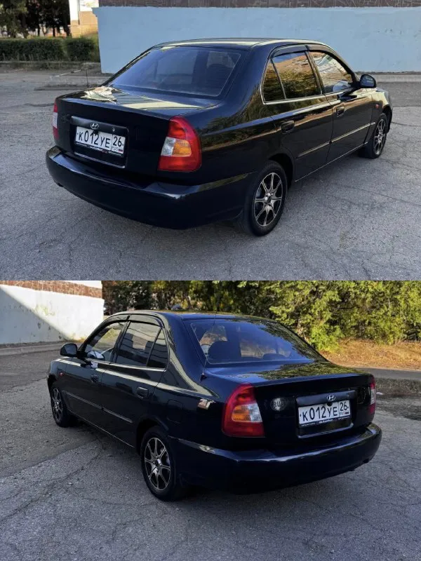 🚗 Продам.
Hyundai accent мт-2
+79493382296

Цена: 450000 руб. Торг.
- 2006 Год
- Двигатель: 1.5 л. - 90 л. С.
- Коробка: механика
- Пробег: 164000 км
- Птс оригинал
- У последнего хозяина 12 лет
- Кондиционер (работает)
- Гидроусилитель
- Эл. Зеркала с обогревом
- 4 Стеклоподъемника
- Сигнализация
- Android магнитола с камерой заднего вида.
- Литые диски r14 на хорошей летней резине
- Противотуманки led
- Регулировка руля по высоте

Машина в хорошем состоянии. Двигатель масло не ест и не дымит. Коробка работает хорошо, без хрустов. Кузов в хорошем состоянии, без гнили и ржавчины вообще, пороги и днище в отличном состоянии. Салон в хорошем состоянии, без потёртостей и дыр. Ходовая часть вложений не требует, без стуков и прочего. Документы в порядке и готовы к оформлению, готов присутствовать в мрэо. - фотография - 4