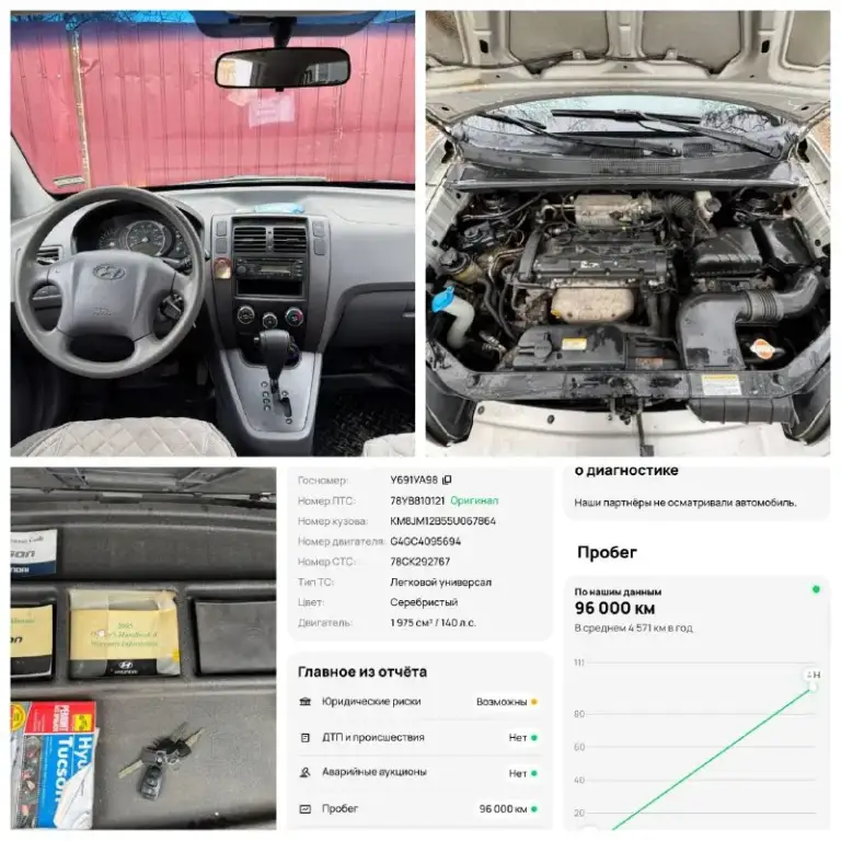 🚗 💰Продам автомобиль💰🚀
     Hyundai tucson
▶️ ❗️Пробег 96 тыс❗️ 😱
▶️ Год выпуска: 2004 г.
▶️Обьем 2.0
      ❗️❗️ Акпп ❗️✅ бережное использование, есть автотека по запросу.
🔥 Автомобиль в отличной комплектации:
• Кондиционер работает ❗️
• Полный стеклопакет
• Легкосплавные диски + новая зимняя резина.
❗Предоставлю видео обзор по требованию!

🏛 Юридически автомобиль чист, без штрафов и запретов!
Уже на 180 регионе
🏢 Осмотр в г. Амвросиевка или по договорённости в любом городе.
Доставка в любой город л-днр
☎ Телефон для связи: +79493391770
+79490789890
Телеграмм, мах. Вацап на номере.
Телефон включен всегда!
💰 Цена 870.000 тысяч рублей.
    Торг возможен но не      желателен 😜 - фотография - 10