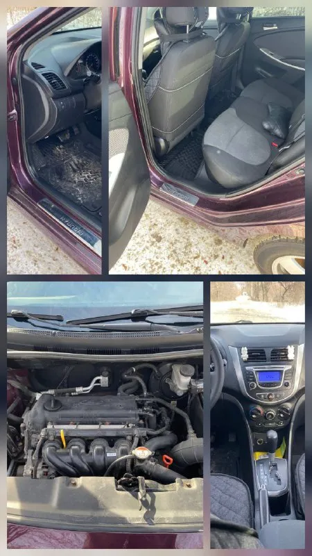 Продам надежный и экономичный авто хюндай солярис 2014год мотор 1.6 коробка автомат, пробег 170 тыс км (оригинальный), цена 1.040₽ состояние отличное, обслужена вся, салон в отличном состоянии, не бита не крашена, делать ни чего не надо, сел и катайся, 2 ключа, печка греет хорошо комплектация:
Стеклоподъемники всех дверей, гидроусилитель, подогревы сидений, стекла, электрозеркала, кондиционер. Ходовая перебиралась, цепь поменяна, по мотору вопросов нет работает идеально, мягко без стуков и прочих шумов, масло не доливаю ни грамма( катализатор удален на пробеге 70 тыс)коробка работает отлично, масло в коробке менял каждые 30 тыс, документы в порядке все вопросы по тел +79493489143 макеевка, торг - фотография - 2