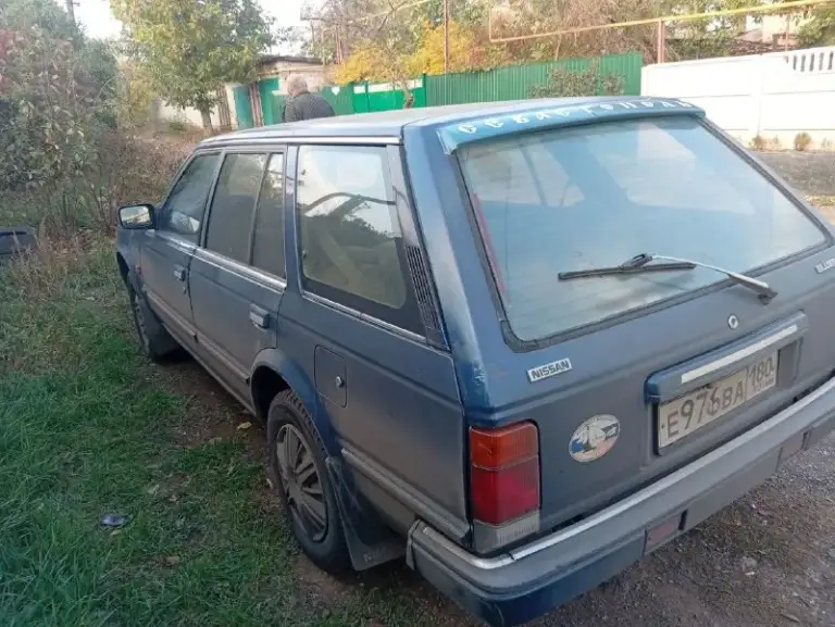 Продам нисан блюберд 86 г, 2.0 двс + гбо, в машине абс, эл. Стеклоподьемники, зеркала с подогревом, огромный багажник, новая зимняя резина, на полном боевом ходу ценник 130₽ г. Енакиево т. +79490064942 - фотография - 5