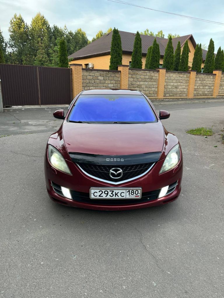 ❗❗❗Срочно❗❗❗mazda 6 gh,2008 года,280тыс. Родного пробега,1.8 мотор, мкпп, очень комфортная и управляемая машинка, комплектация touring:гур, двухзонный климат, круиз, эл зеркала, складывание зеркал, подогрев сидений, обогрев зеркал, зеркало салона с функцией авто затемнения, андроид магнитола, мульти руль, абс, есп, подушки безопасности, датчик света, датчик дождя, парктроник, адаптивный свет afs, сигнализация с обратной связью, два ключа, по салону авто в отличном состоянии, работает каждая функция и кнопочка, машинка обслуживается своевременно, сел и катаешься, по кузову в меру эксплуатации, после полного то, есть небольшие сколы, царапинки, пороги дно и стаканы в отличном состоянии, по документам все отлично, я собственник, переоформление в мрэо, осмотр в г. Макеевка, цена 865000₽, без торга!!!!тел +79493579162. - фотография - 1