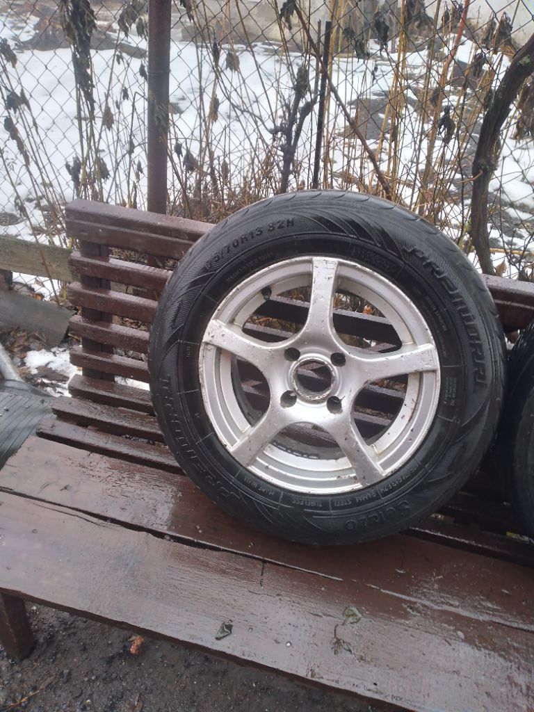 Продам титаны, два р.13 и два р,14,стояли на ваз 2115,г. Снежное. Тел +79494104725,цена 5000 т, за пару. - фотография - 2