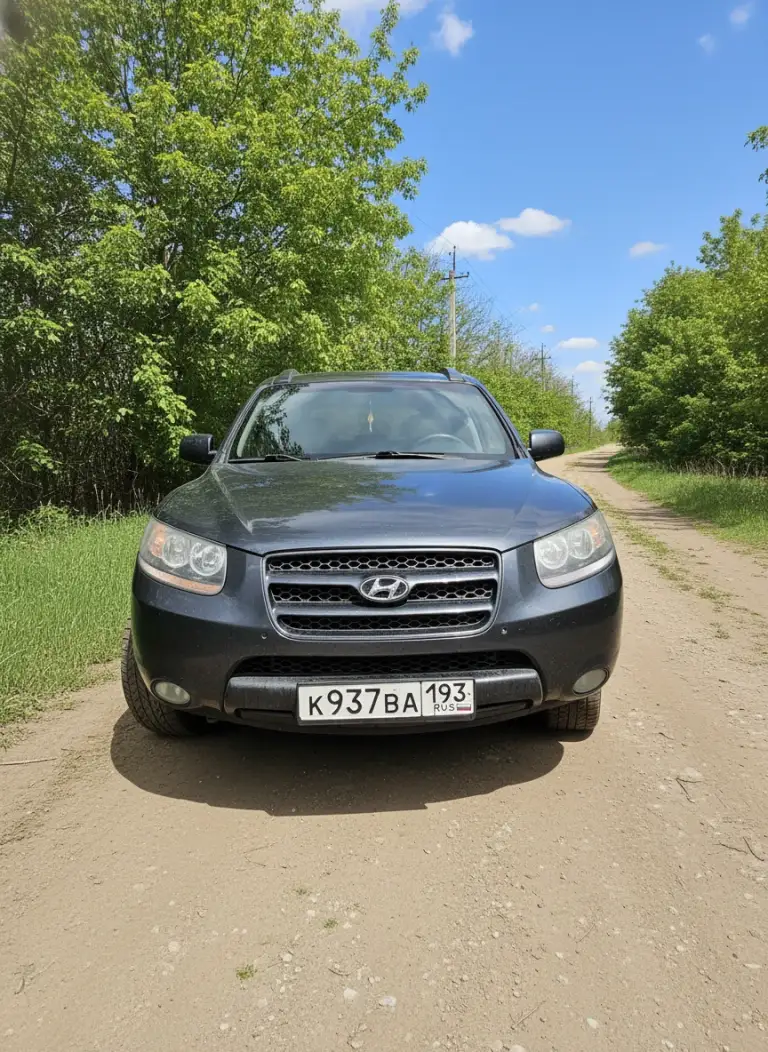 У вас есть возможность приобрести надёжный автомобиль hyundai santa fe 2007 года выпуска на вечном, объёмом 2.2 литра, 150 сильном, дизельном моторе. Средний расход на 100 км 8.5 литров, масло не кушает. Классическая 5 ступенчатая акпп, не пинает, не затягивает, переключает как надо. По кузову есть вторичные окрасы, сколы, царапинки, авто не новое, но ничего критичного. Климат, круиз, подогрев сидений работает. Комплект зимних шин в комплекте. Автомобиль приобретался на замену, пока основной авто находился в ремонте, по тому на учёт на себя не ставил. По цене 840 000, на недостатки скину. Территориально донецк боссе днём, макеевка гвардейка вечером. +79494814840 - фотография - 1