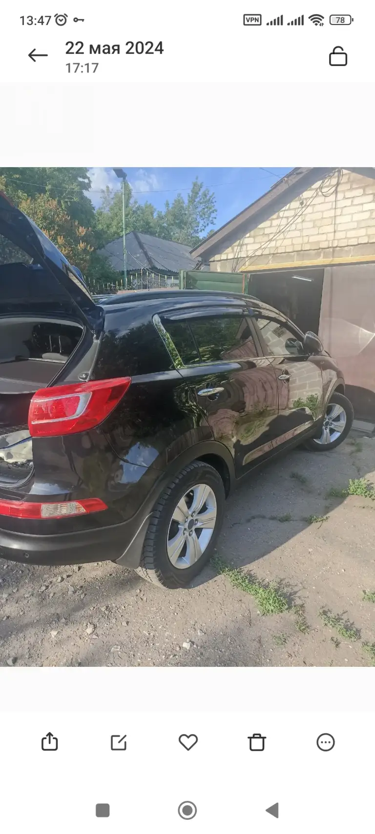 Продам. Киа спортодже 2011 год 2.0 автомат, пробег 155000 полный привод +7949 349 33 71 1150000 торг можно обмен - фотография - 4