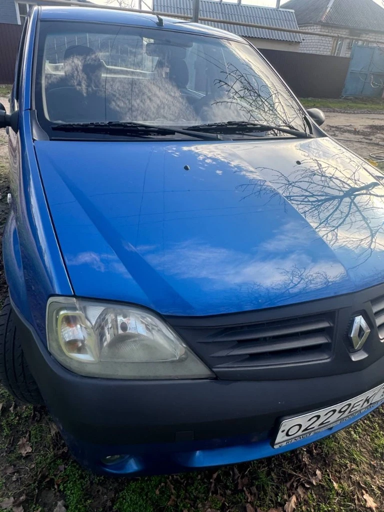 Продам рено логан 2008 года, двигатель 1.4,пробег 230 тыс, весь в родном окрасе, не бит, не крашен,... - фотография