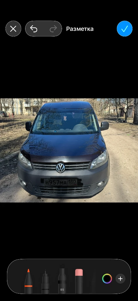Продаётся volkswagen caddy короткая база 5 мест. двигатель 1,2 турбо (очень экономичный, расход 7л/1... - фотография