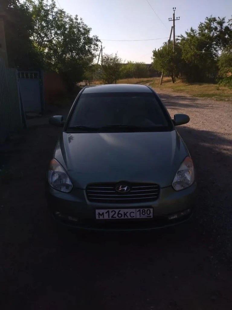 Hyundai accent 2007г. 230 000 км пробег. объем двигателя 1.4л. (97 л. с). 1 владелец хорошее состояние +79493614780 - фотография - 2