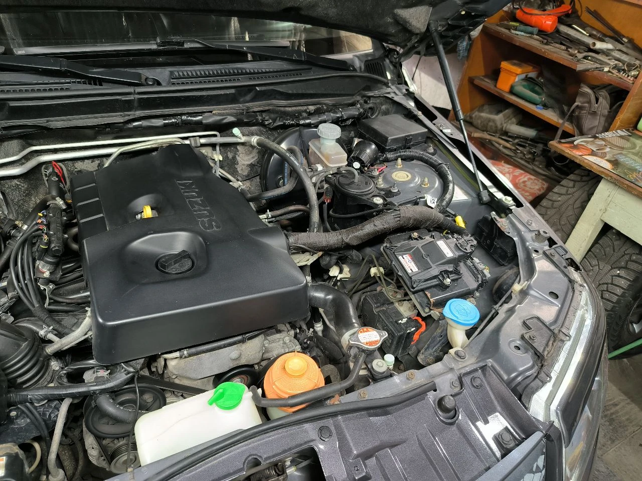 Продам японскую ниву 2010 год(рестайлинг) объем 2.0. пробег 170000 оригинал. машина обслужена от и до, все масла везде поменяны. автомат не пинает, работает чётко, полный привод без проблем доедет куда захотите. двигатель масло не употребляет. машина обработана пушечным салом и body, ближайшее время ржавчина ей не страшна. машине сделан чип тюнинг (едет бодро) и стоит газ евро 4 ( брал всё самое дорогое). клапана отрегулированы. светом будете довольны лэд в два ряда стоит. сделано дхо (дальний в пол накала) сигнализация staline с автозапуском. музыка хорошая с сабвуфером, играет достойно. круиз контроль, климат контроль, кондиционер холодит идеально. печка жарит, зимой очень тепло. ходовая: перед перебрал полностью, зад всё в отличном состоянии. зимняя резина почти новая. за машину не стыдно, вид имеет, вложено много сил и денег. хочу 1.3 млн. +79493209287 - фотография - 7